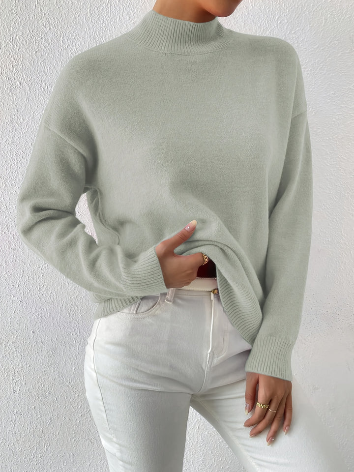 Sloane | Relaxed Mock Neck Jumper
