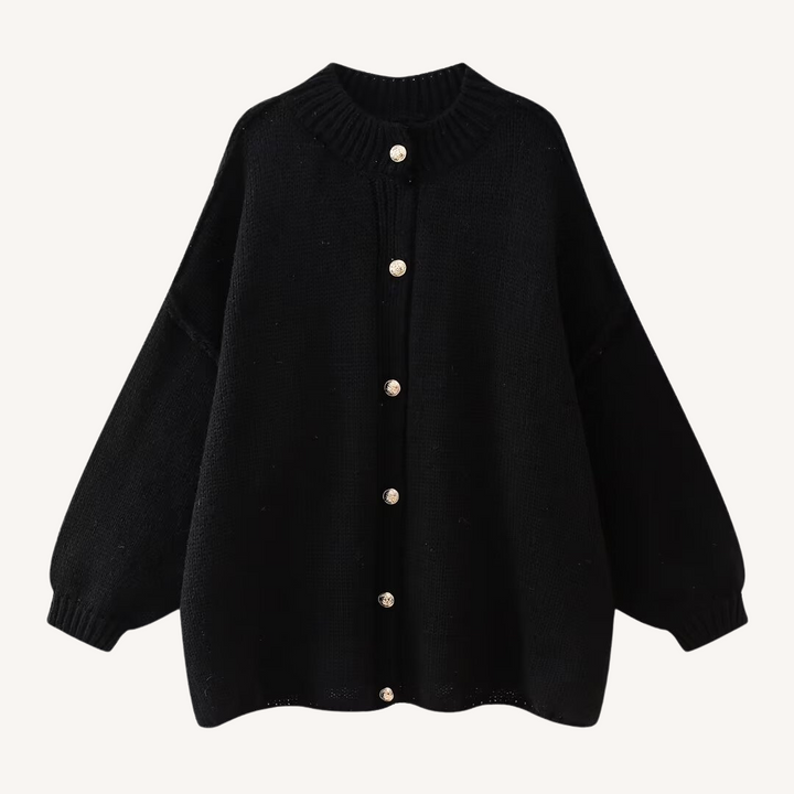 Bernice | Round Neck Chunky Knit Cardigan