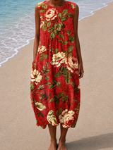 Rowena | Floral Relaxed-Fit Midi Dress