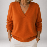 Sylvia | Ribbed V-Neck Sweater