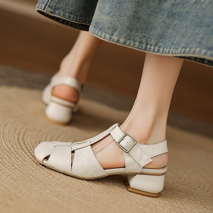 Esme | Woven Block-Heel Sandals