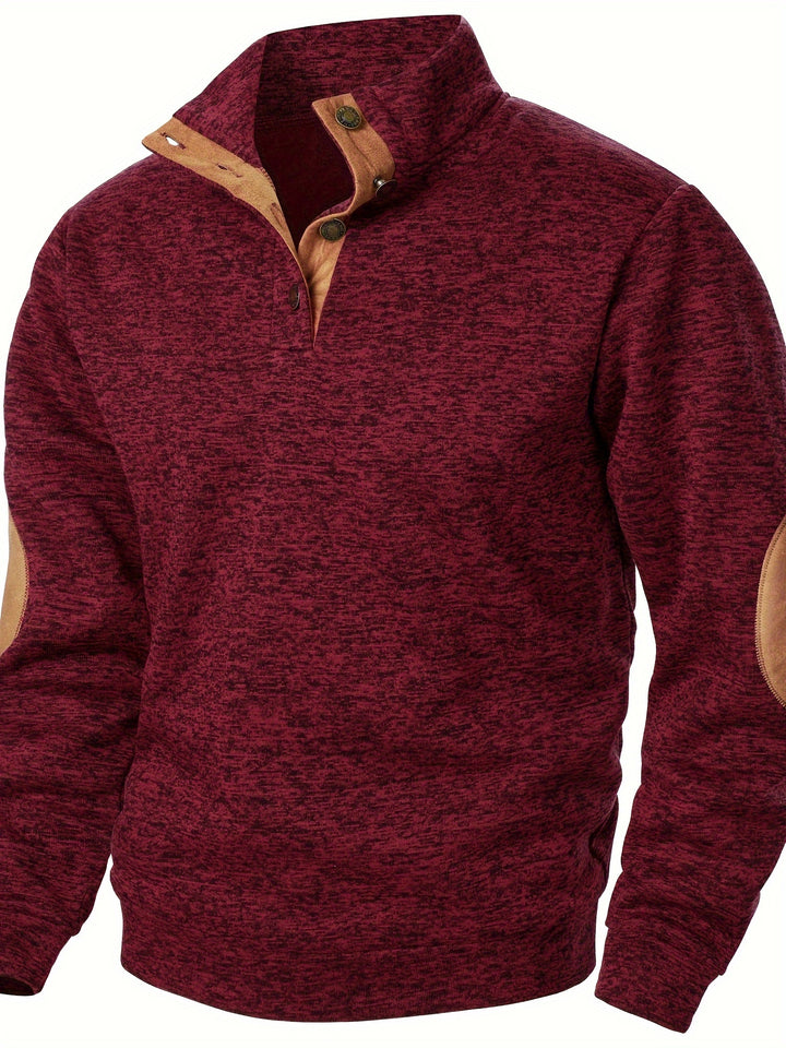 Wesson | Refined Button-Collar Pullover