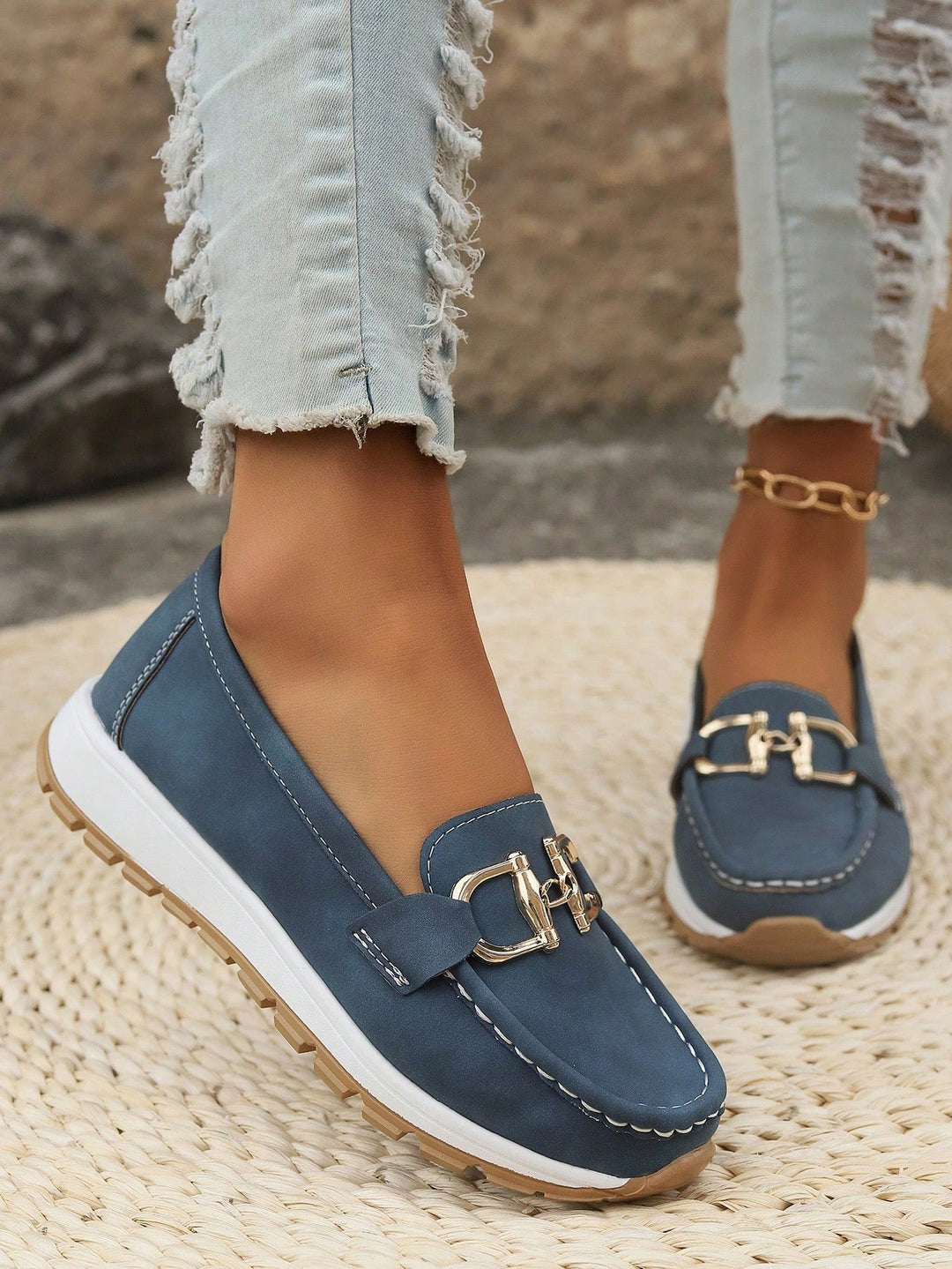 Thalia | Buckled Comfort Loafers