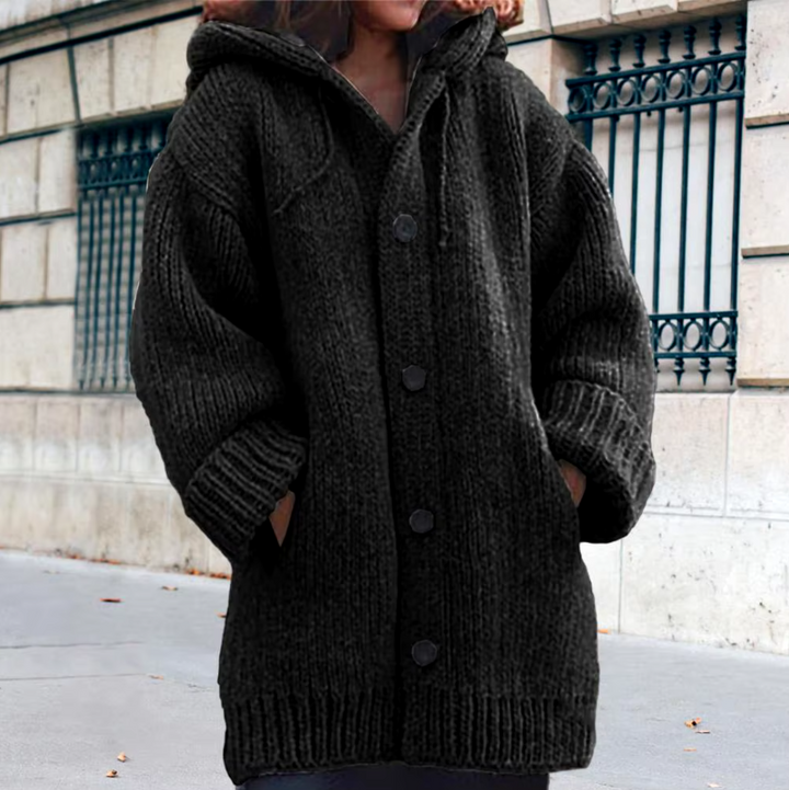 Wilhelmina | Cosy Hooded Knit Cardigan