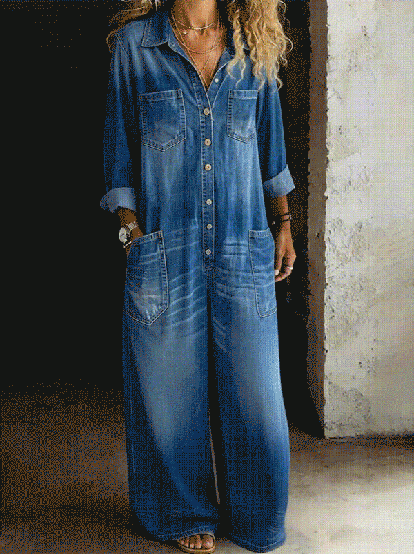 Frances | Relaxed Wide-Leg Jumpsuit