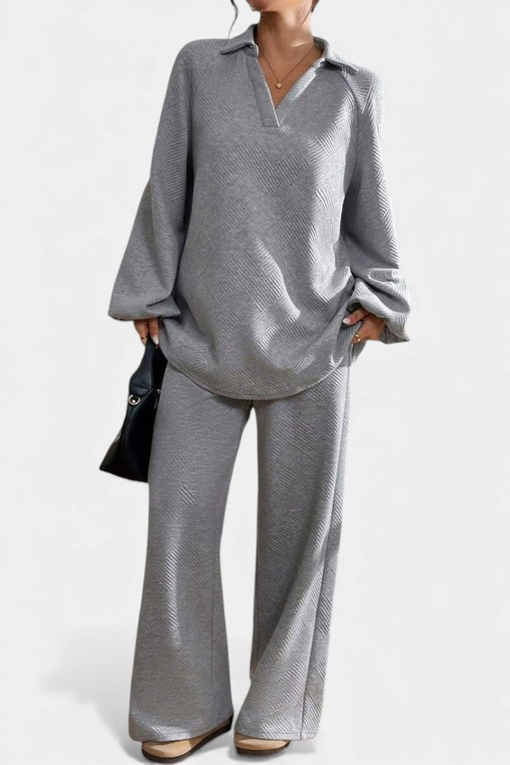 Brigitte | Relaxed Textured Two-Piece Set