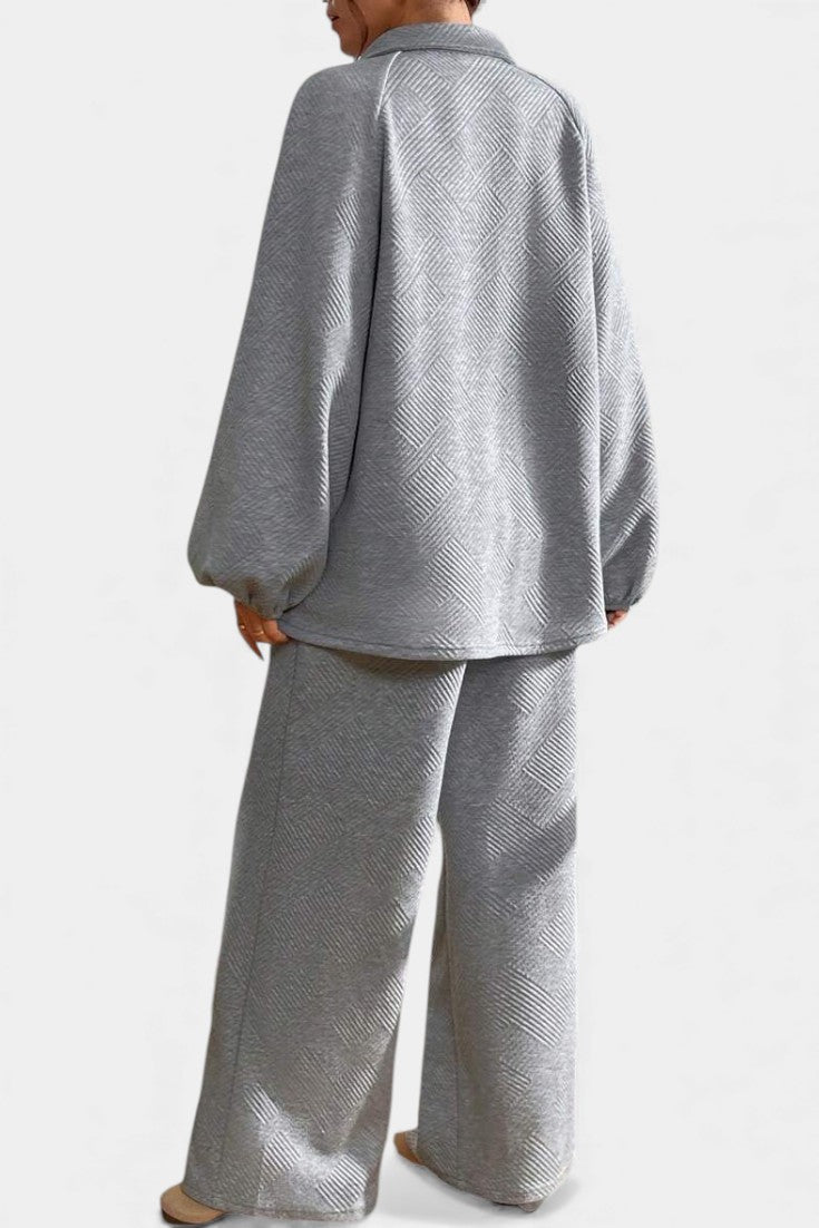 Brigitte | Relaxed Textured Two-Piece Set