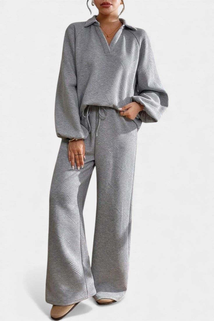 Brigitte | Relaxed Textured Two-Piece Set
