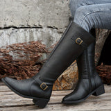 Everly | Classic Buckle Riding Boots