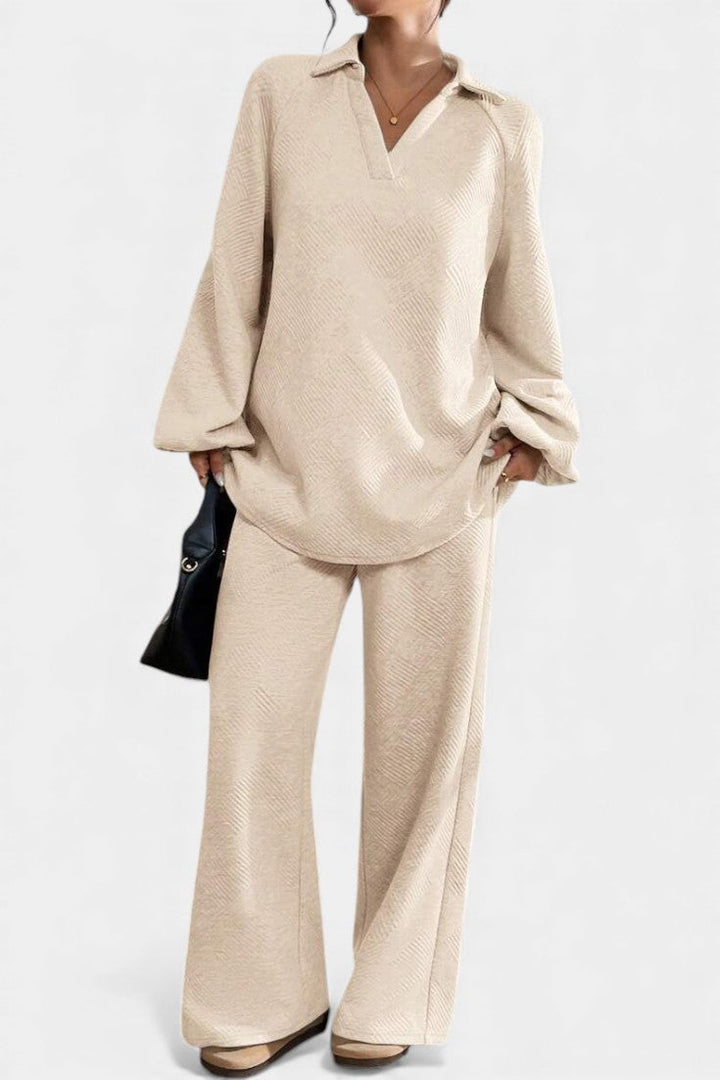 Brigitte | Relaxed Textured Two-Piece Set