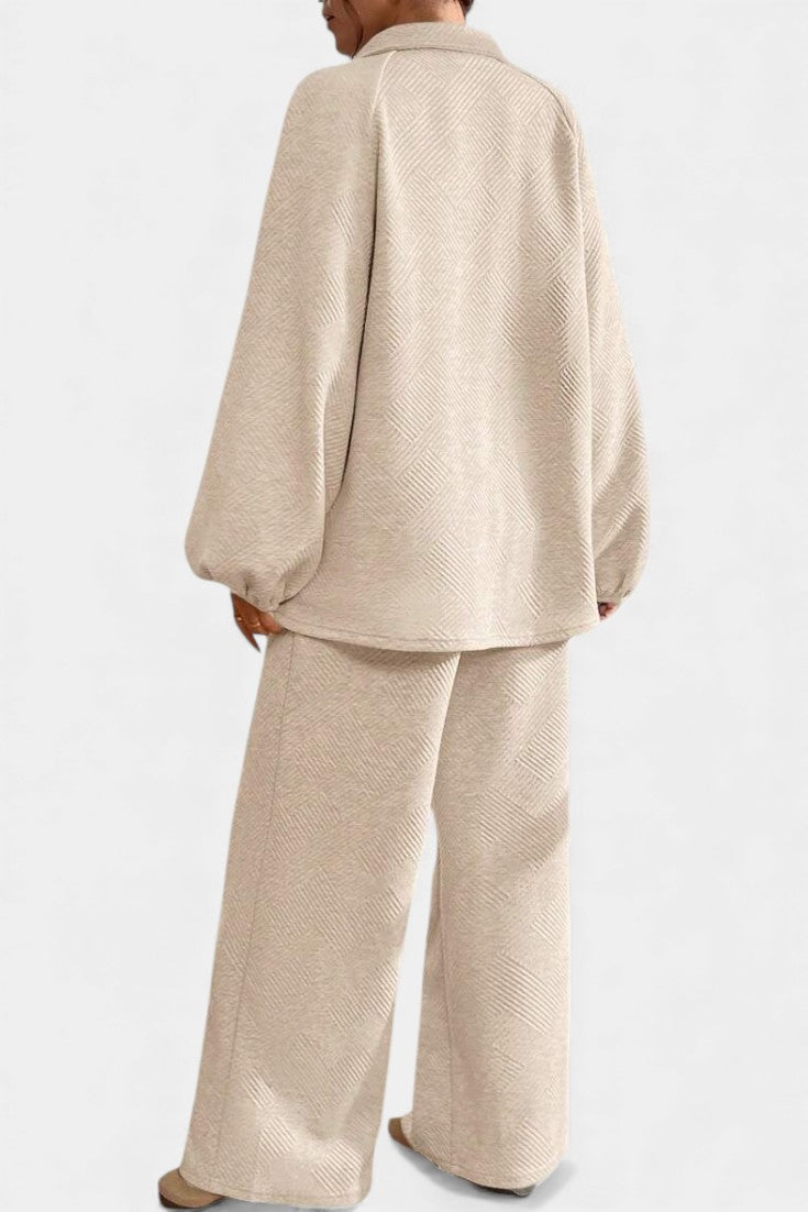 Brigitte | Relaxed Textured Two-Piece Set