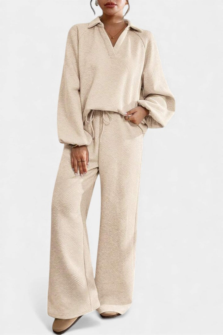 Brigitte | Relaxed Textured Two-Piece Set