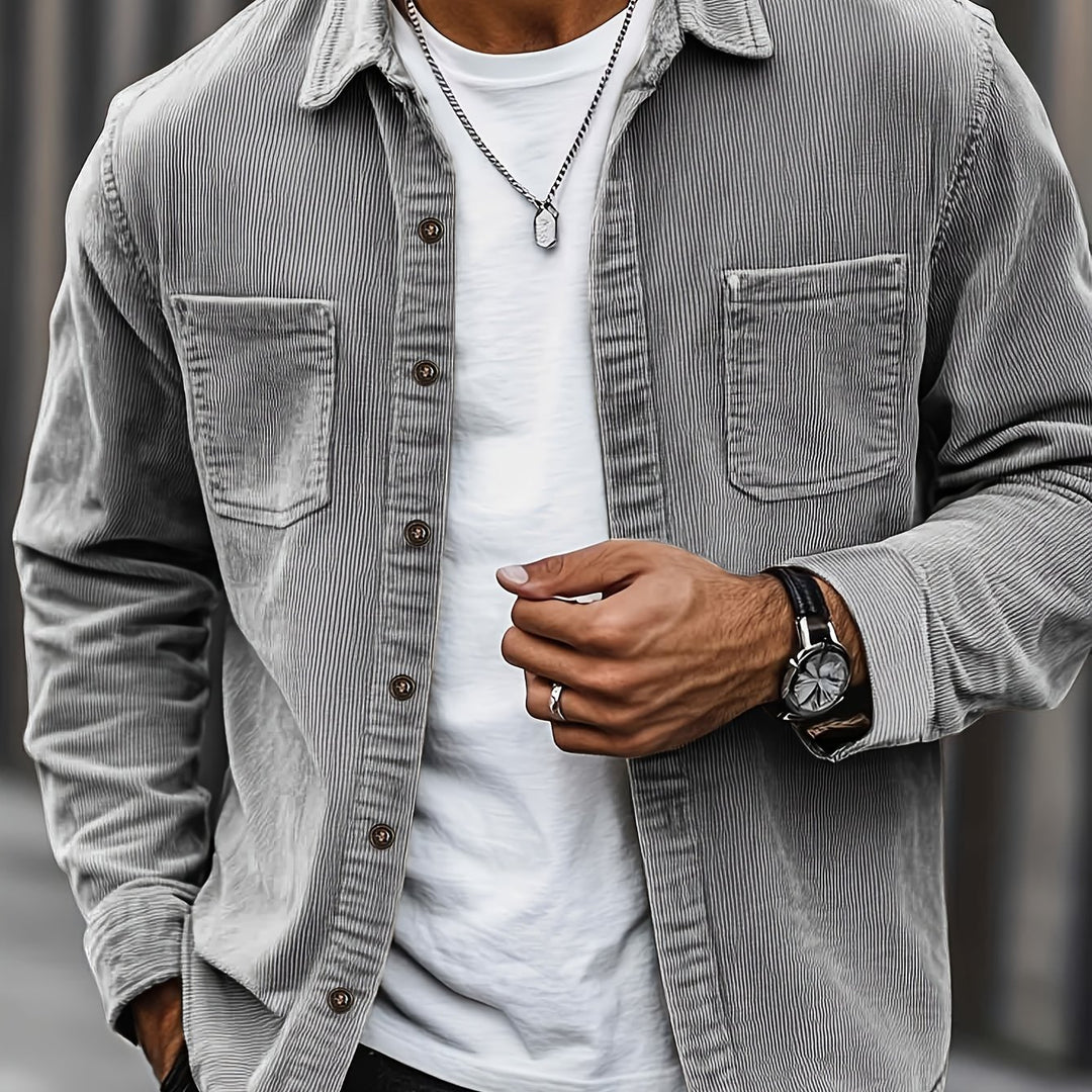 Dalton | Textured Ribbed Overshirt