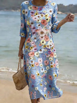 Sophie | Floral Garden Midi Dress