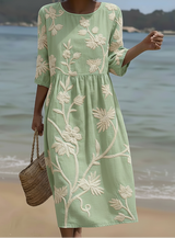 Orla | Floral Embroidered Midi Dress