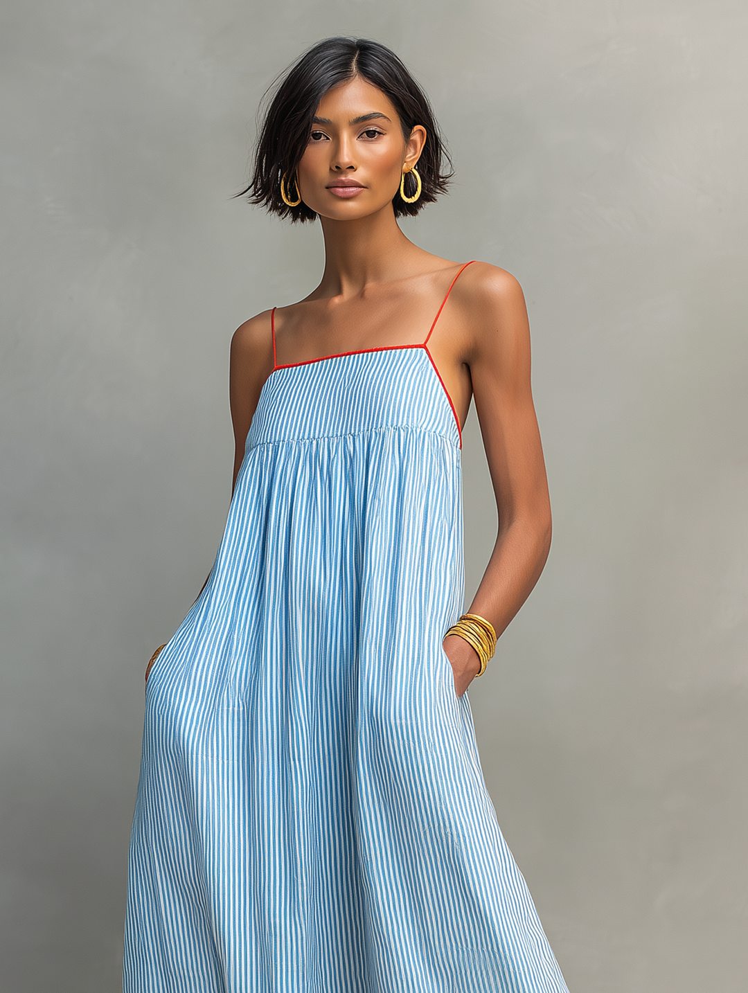 Elsa | Breezy Striped Maxi Dress