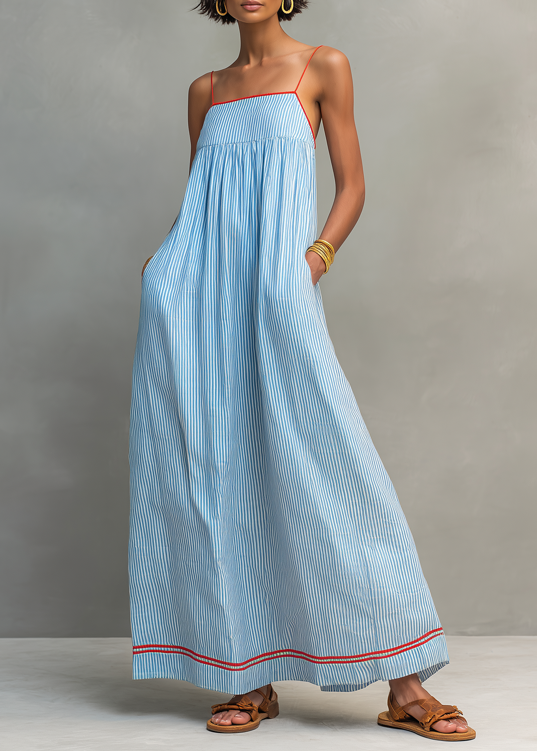 Elsa | Breezy Striped Maxi Dress