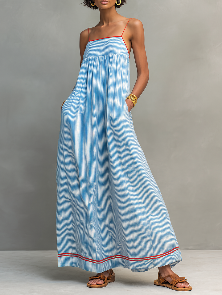 Anwen | Breezy Striped Maxi Dress