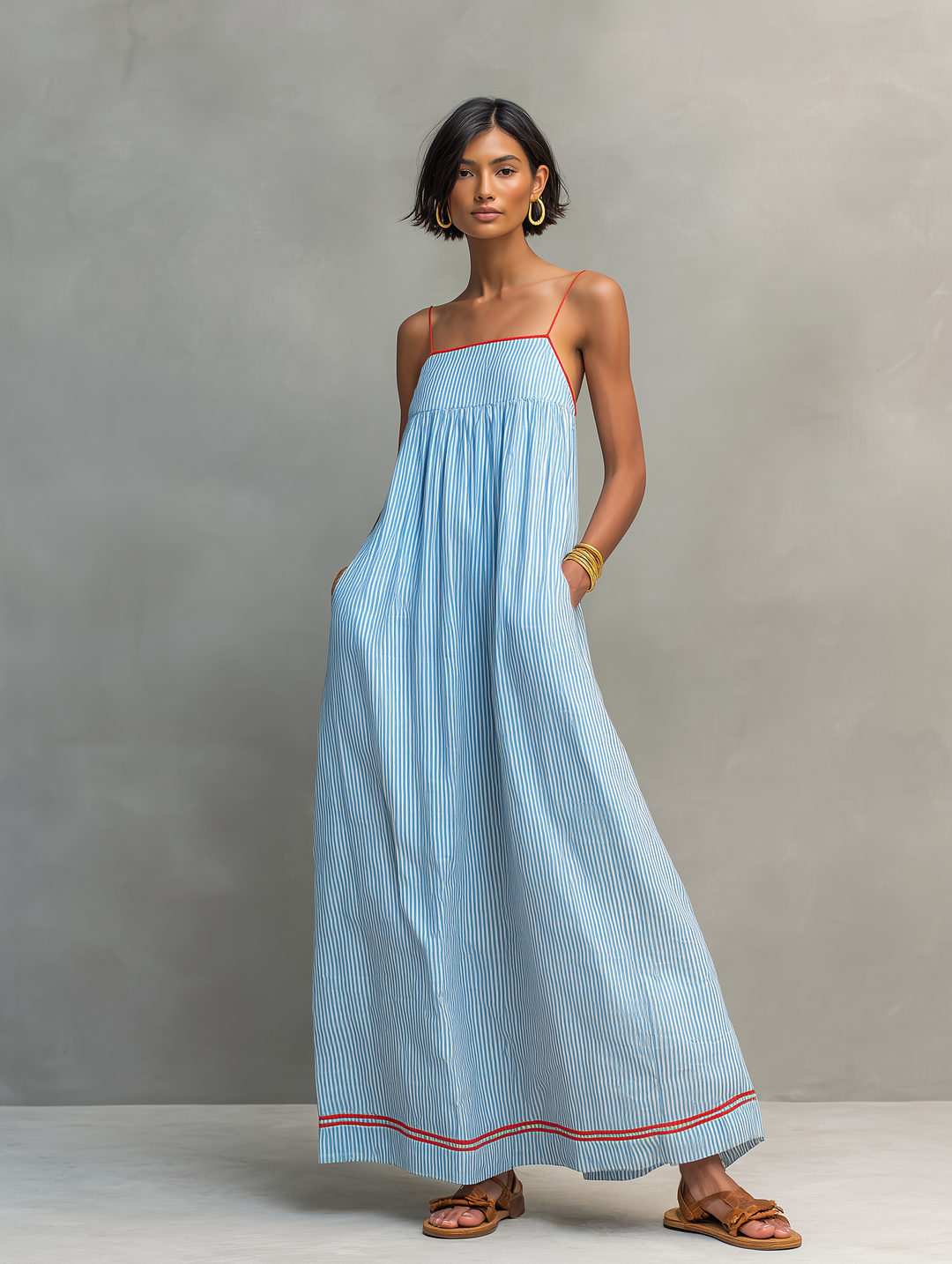 Elsa | Breezy Striped Maxi Dress