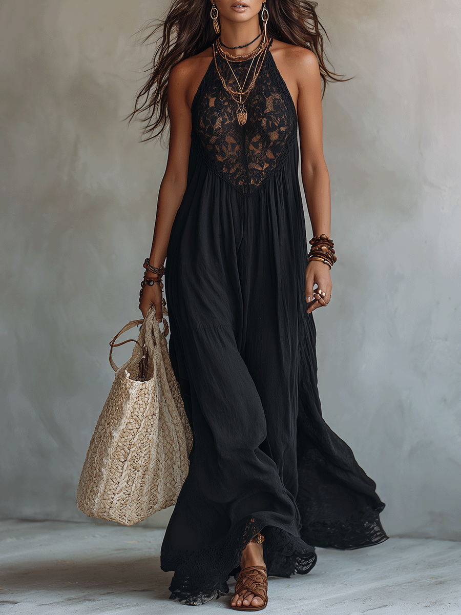 Esme | Bohemian Draped Maxi Dress