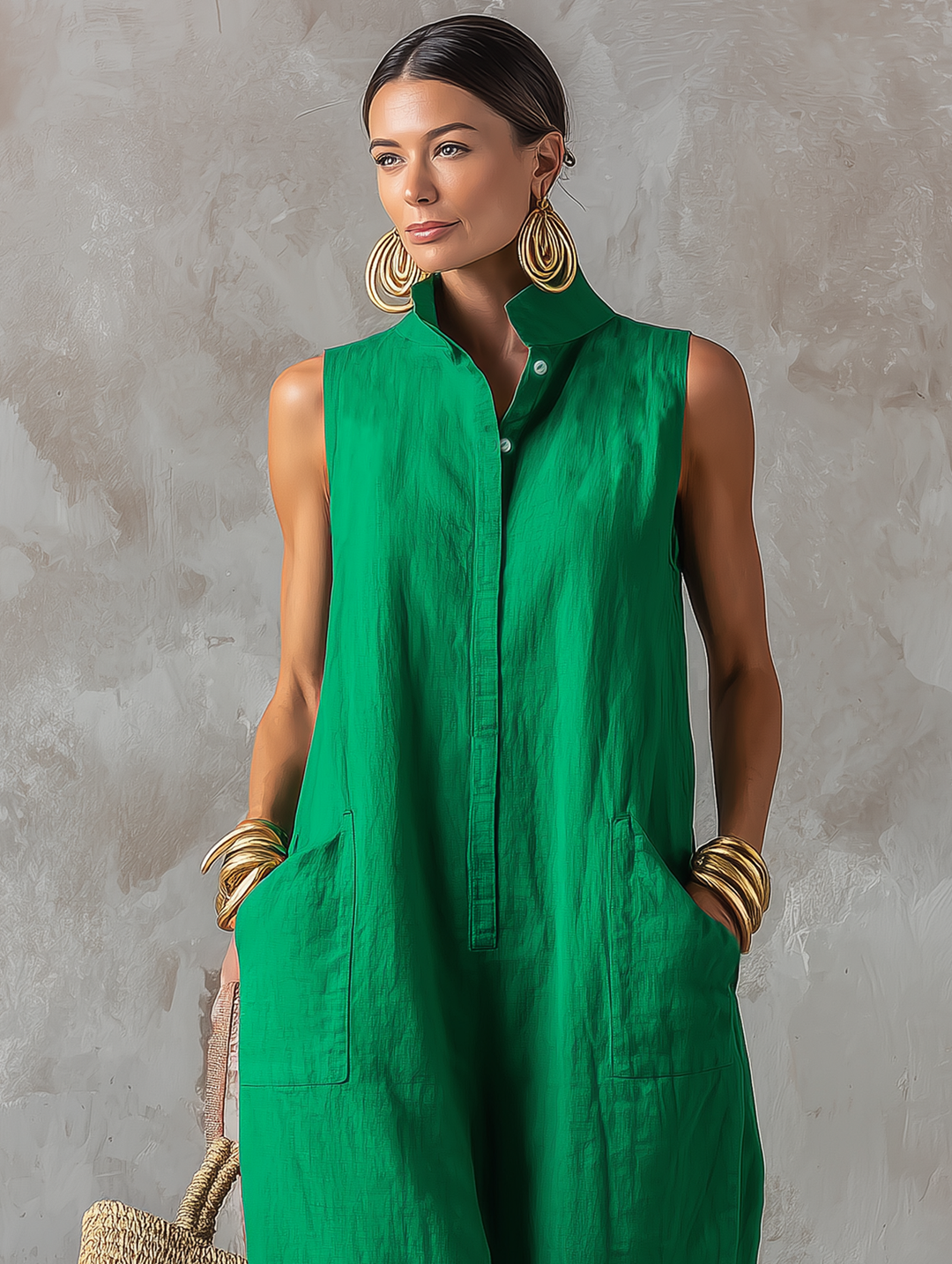 Naomi | Relaxed Sleeveless Jumpsuit