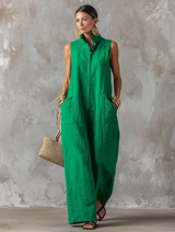 Naomi | Relaxed Sleeveless Jumpsuit