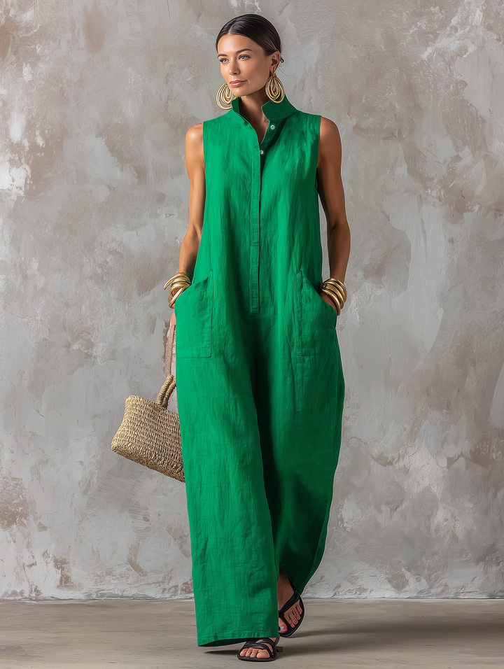 Naomi | Relaxed Sleeveless Jumpsuit