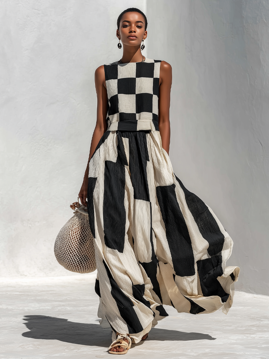 Vesper | Checkerboard Two-Piece Set