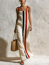 Greer | Striped Sleeveless Maxi Dress