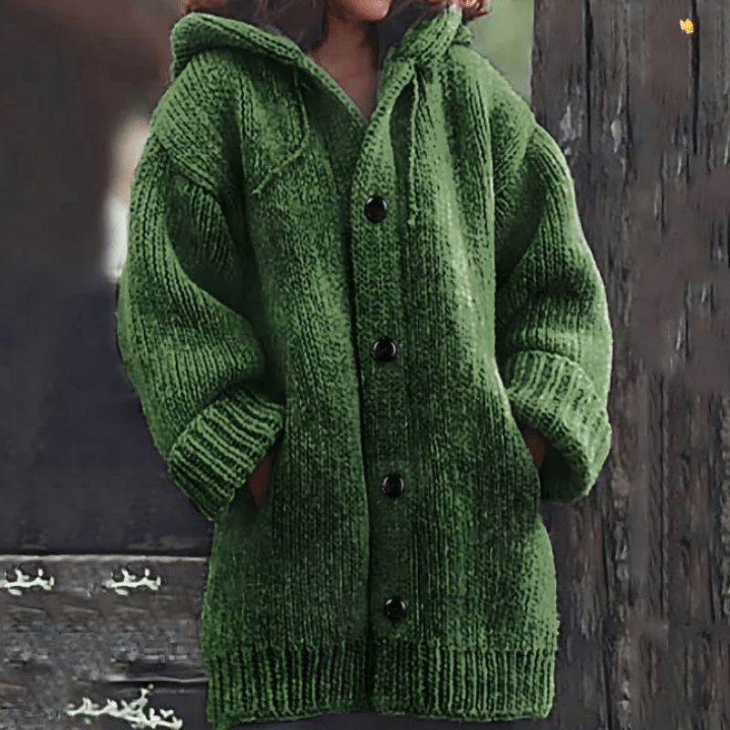 Wilhelmina | Cosy Hooded Knit Cardigan