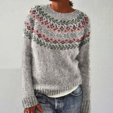 Rosabel | Patterned Round Neck Jumper