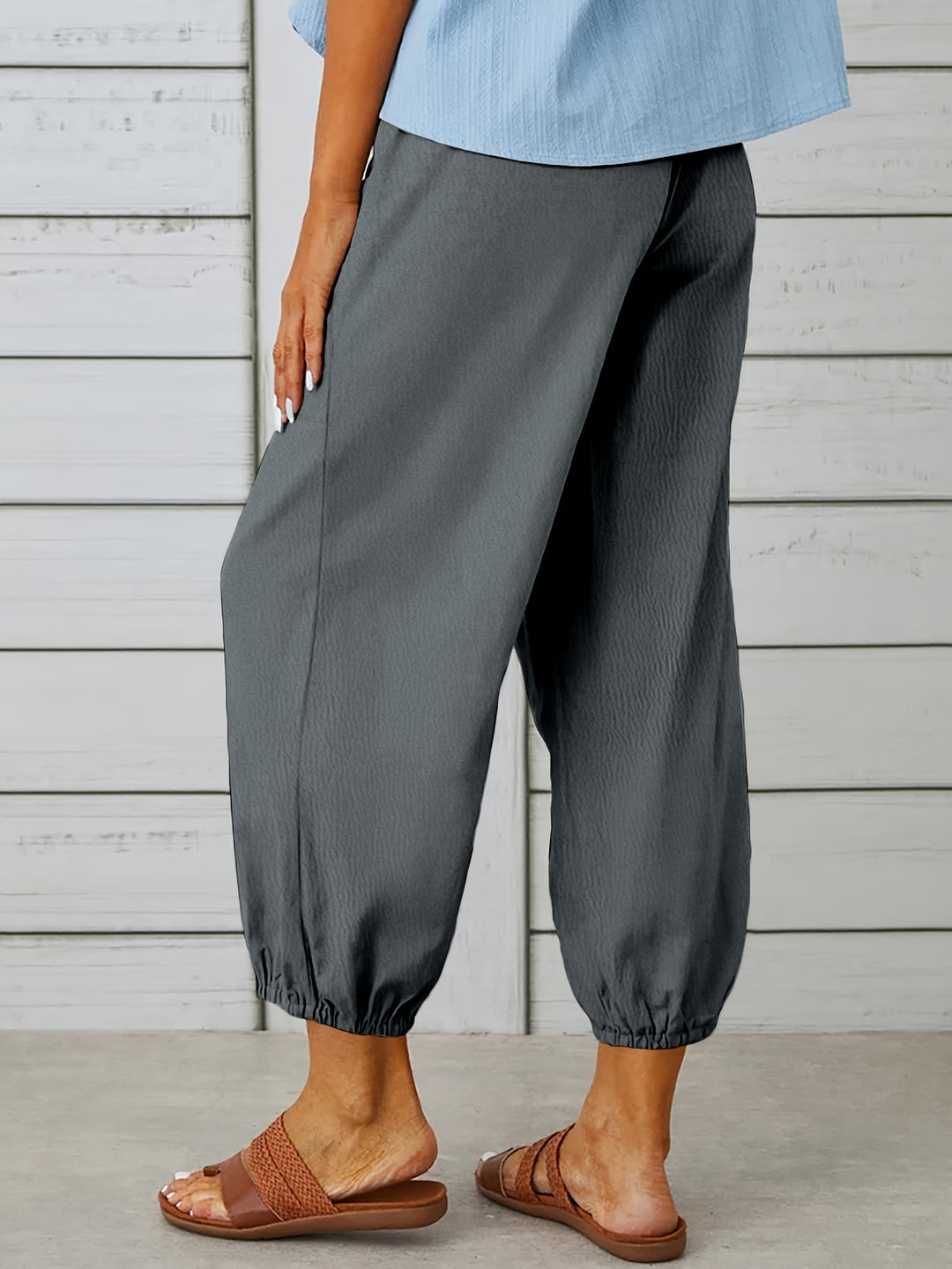 Colleen | Relaxed Drawstring Capris