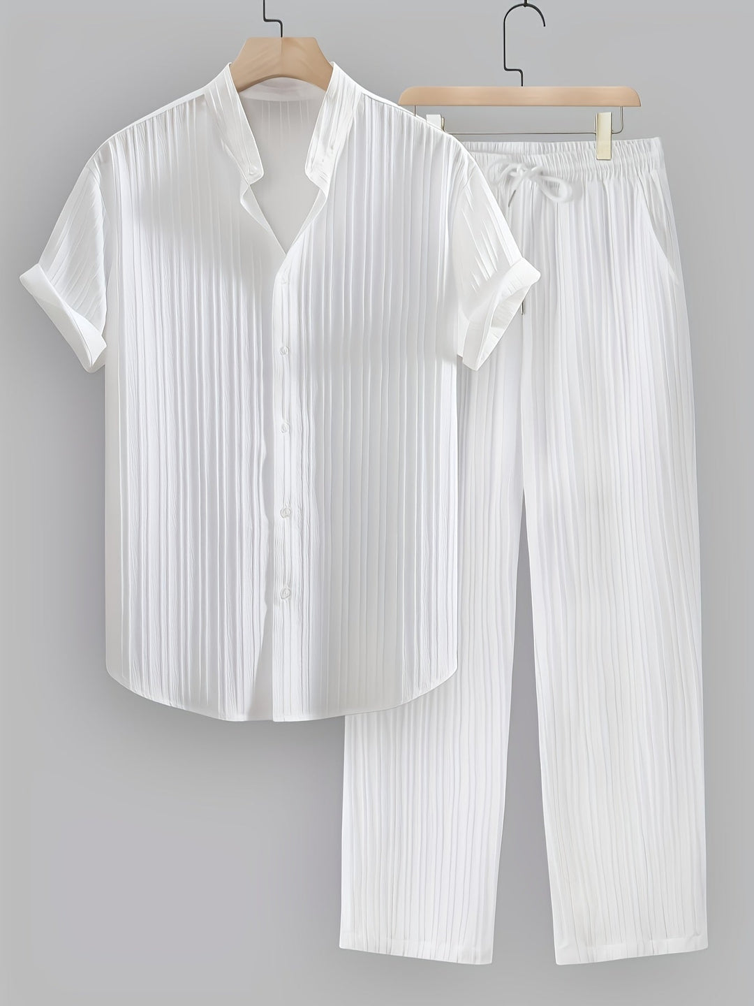 Nathan | Relaxed Stand-Collar Two-Piece Set