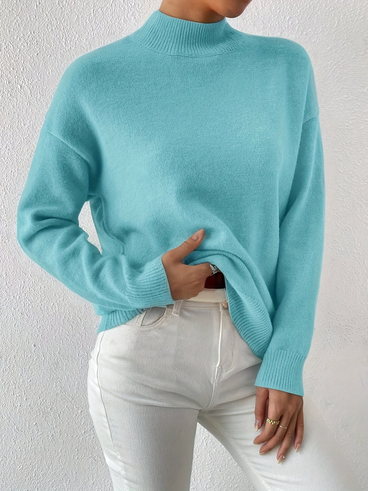 Sloane | Relaxed Mock Neck Jumper