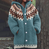 Rhona | Cosy Hooded Cardigan