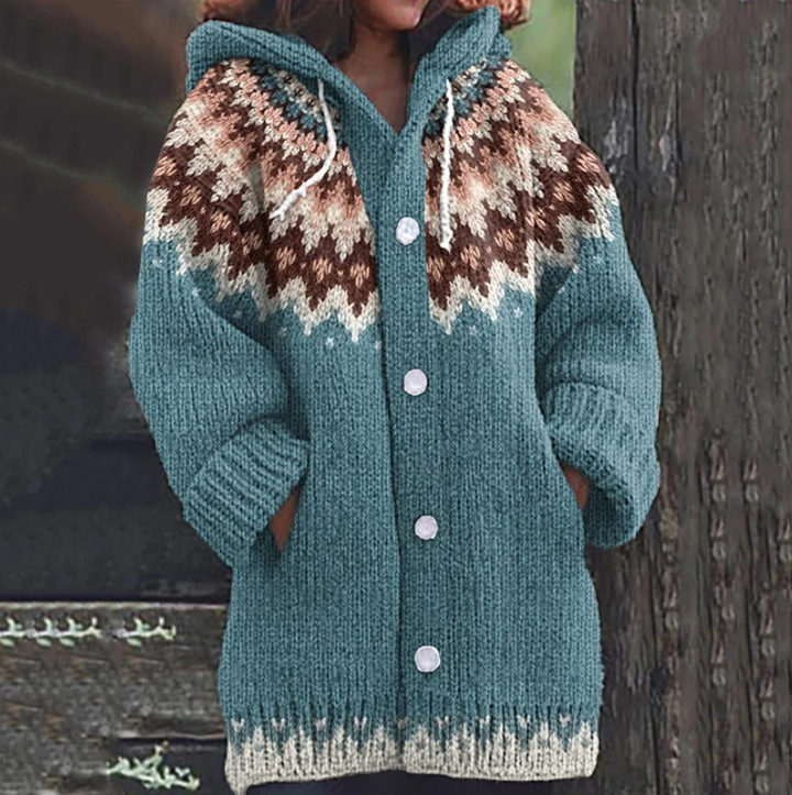 Rhona | Cosy Hooded Cardigan