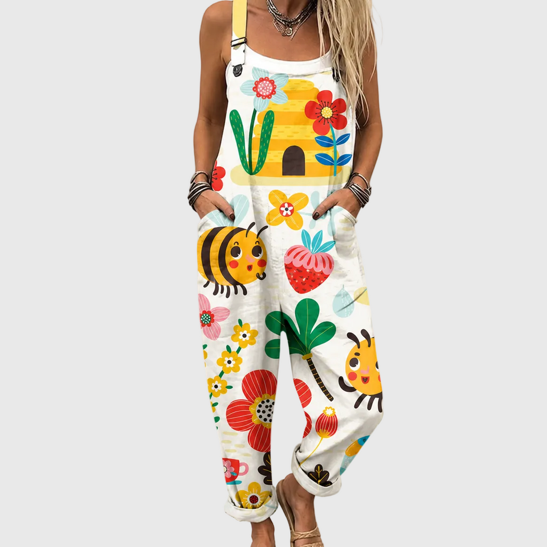 Alexandrina | Playful Bee Garden Jumpsuit
