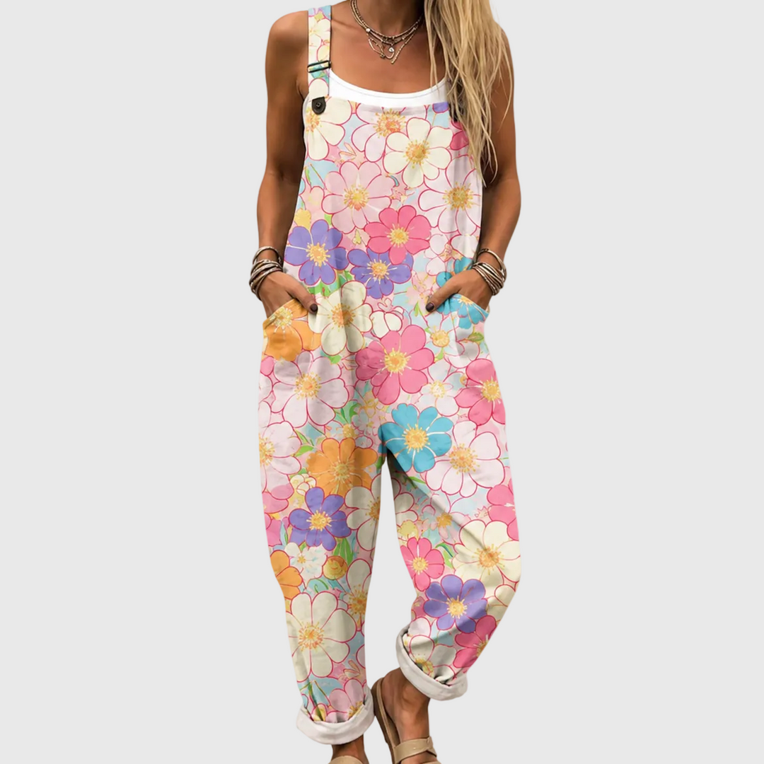 Lalage | Pastel Floral Jumpsuit