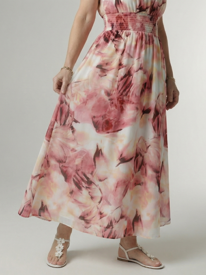 Gwyneth | Gathered Halter Midi Dress