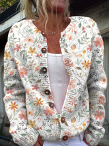 Isadora | Floral Button-Front Cardigan