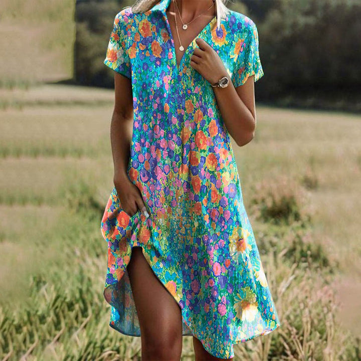Hattie | Speckled Summer Midi Dress