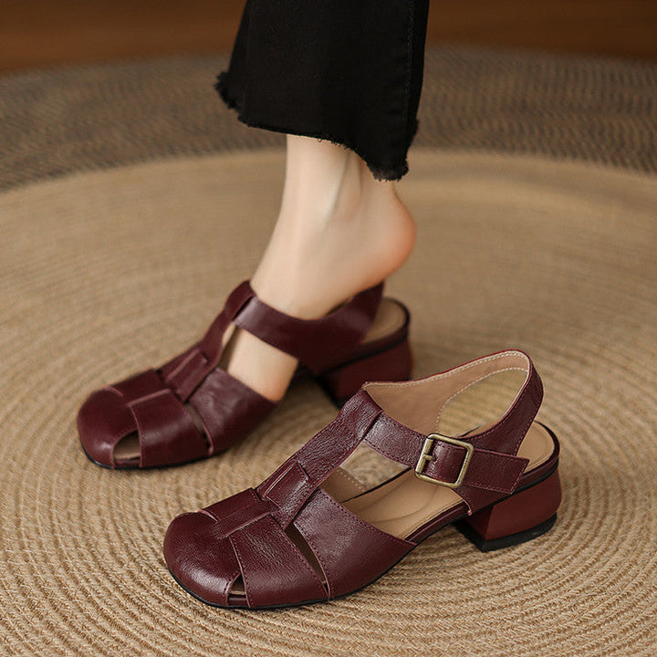 Esme | Woven Block-Heel Sandals