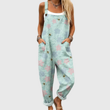 Larkin | Floral Bee Print Jumpsuit