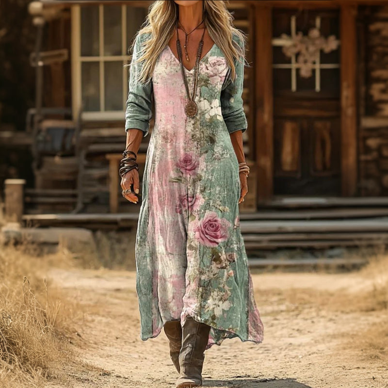 Eleanor | Flowing Floral Maxi Dress