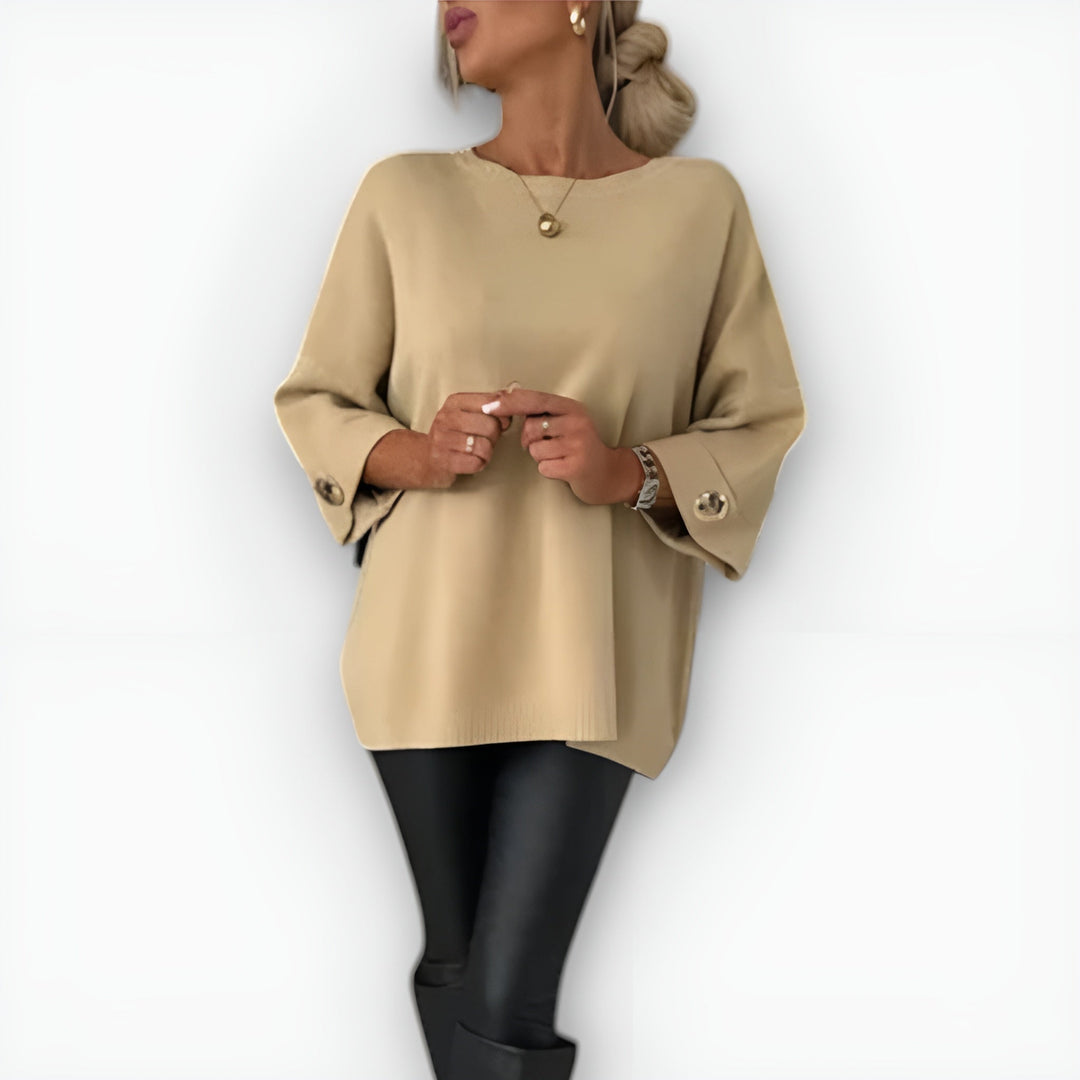 Linette | Relaxed Boat-Neck Sweater