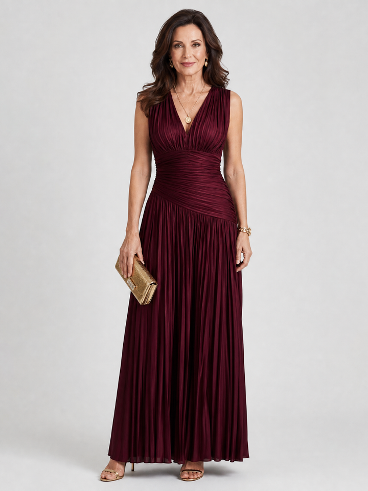 Hadley | Draped Evening Dress