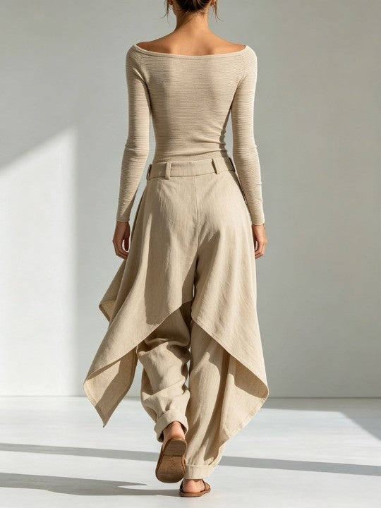 Marceline | Elegant Boat Neck Two-Piece Set