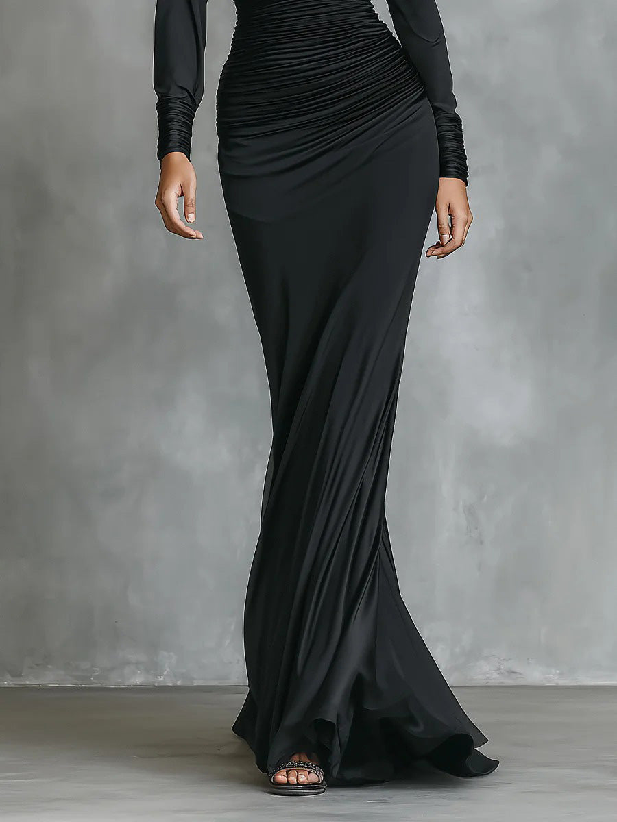 Seraphine | One-Shoulder Ruched Evening Gown