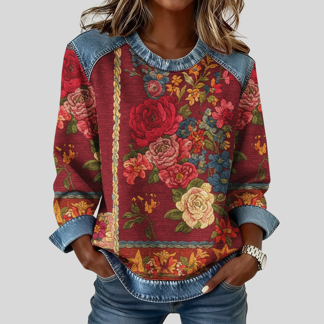 Katya | Blooming Floral Sweatshirt