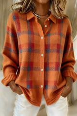 Quinn | Relaxed Plaid Cardigan